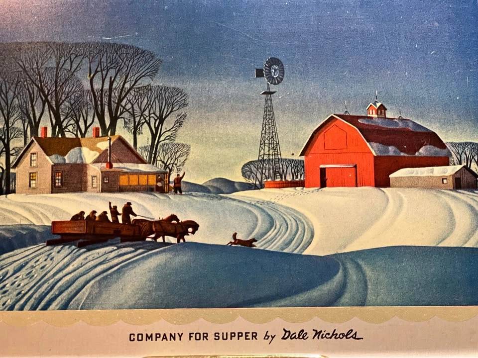 Vintage Dale Nichols 'Company for Supper' Trays - Set of 2 - photo 4