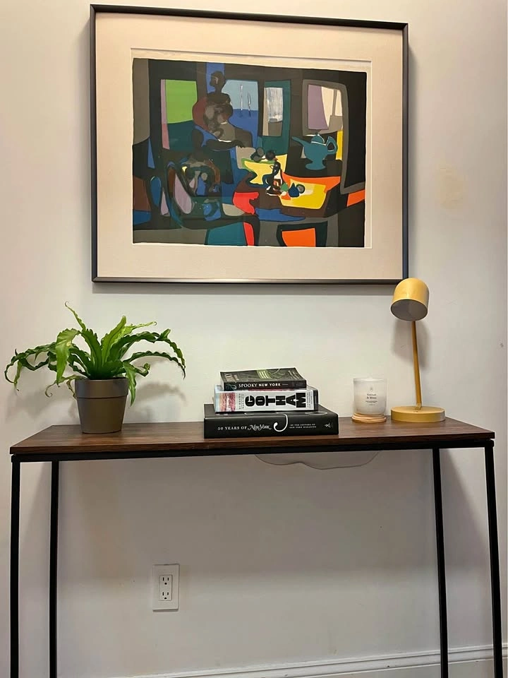 Wood and Metal Console Table - $25/OBO