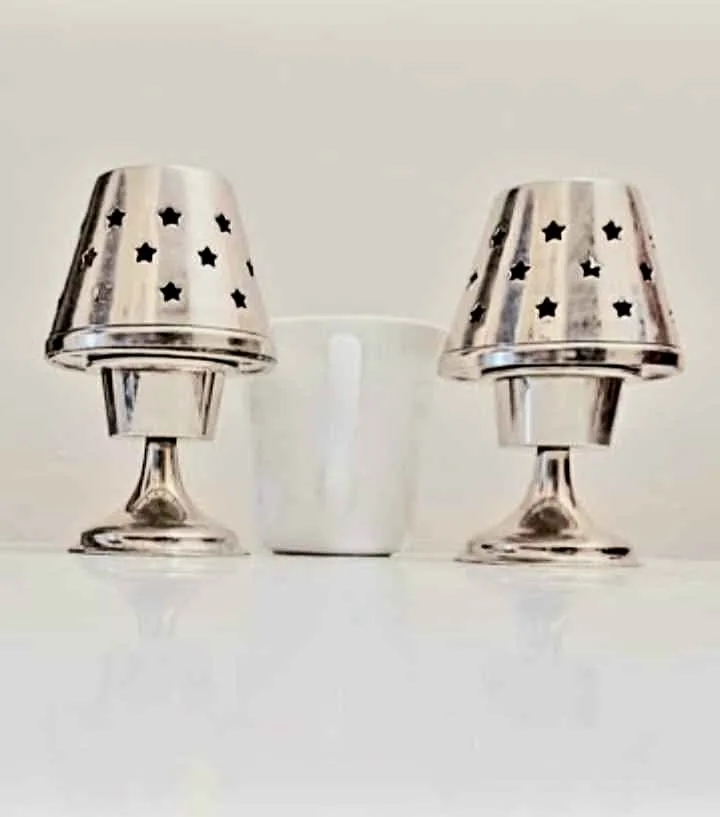 Pair of Tealight Candle Holders thumbnail
