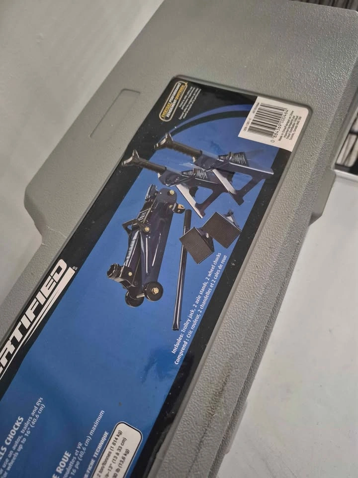 Certified 2-Ton Trolley Jack Set with Axle Stands & Case - photo 2