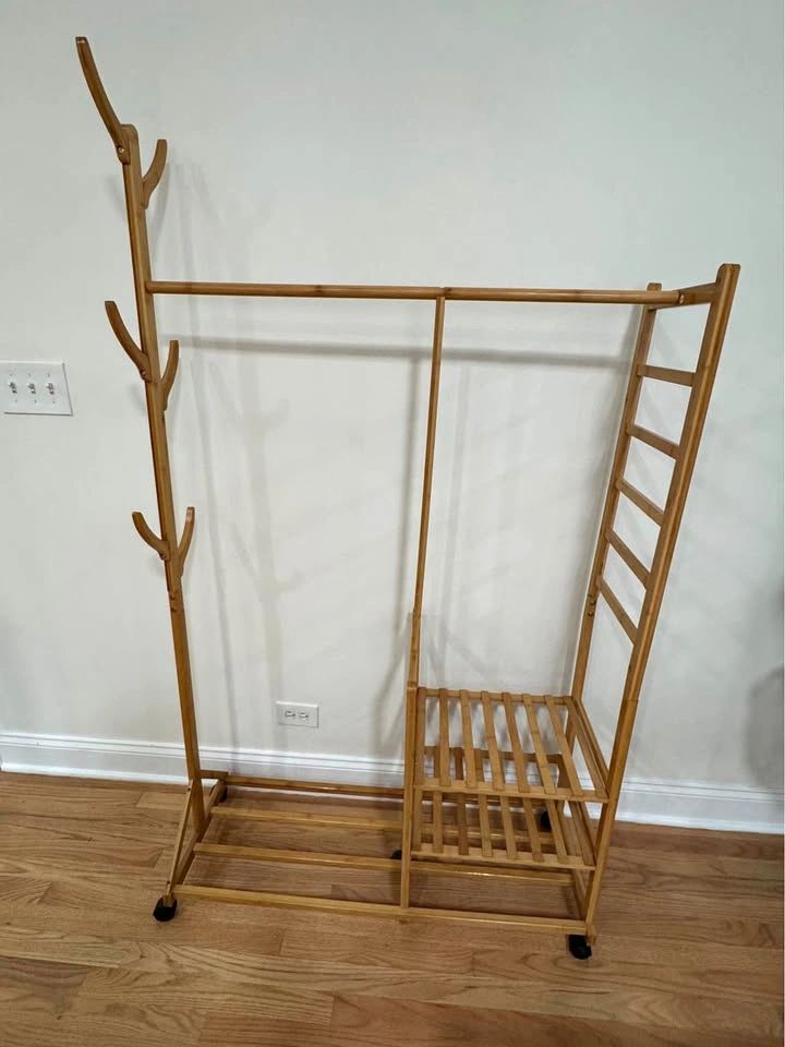Coat Stand with Clothes Rail