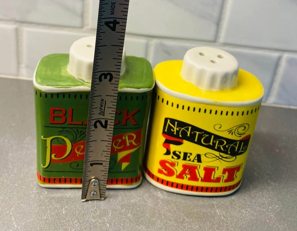 Vintage Style Pier 1 Ceramic Salt and Pepper Shaker Set - photo 5