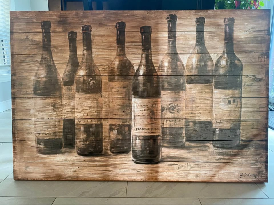 Wine Bottle Canvas Wall Art - photo 2