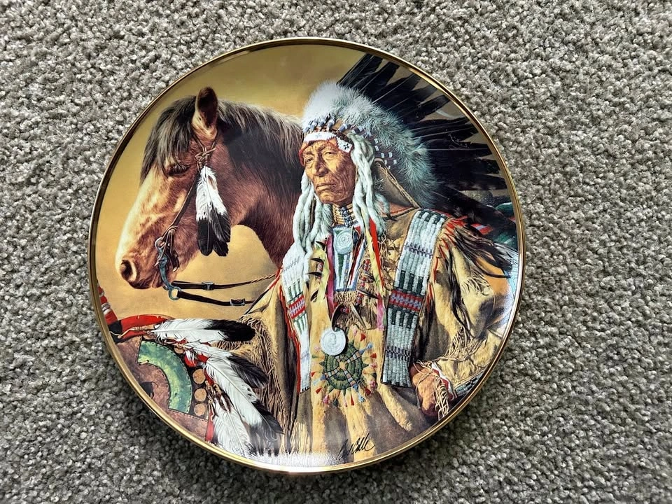Pride of the Sioux plate by The Franklin Mint