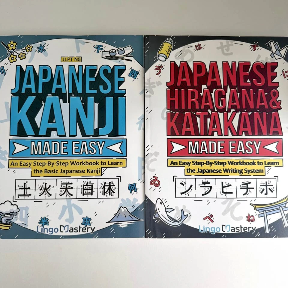 Japanese Kanji and Hiragana & Katakana Made Easy Workbooks
