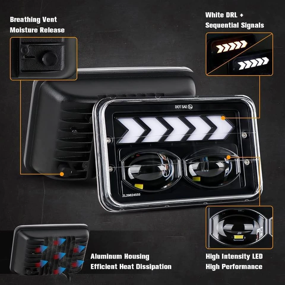 New LED Headlights with DRL and Sequential Signals - photo 4