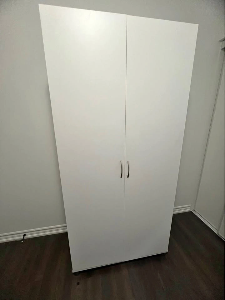 2-Door Storage white Cabinet