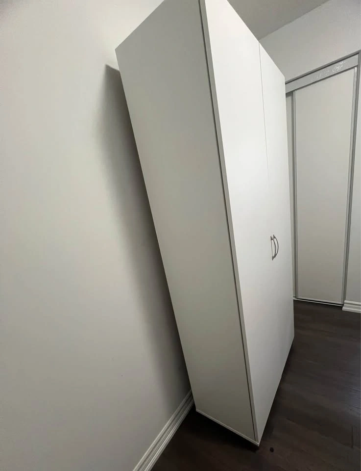 2-Door Storage white Cabinet - photo 2