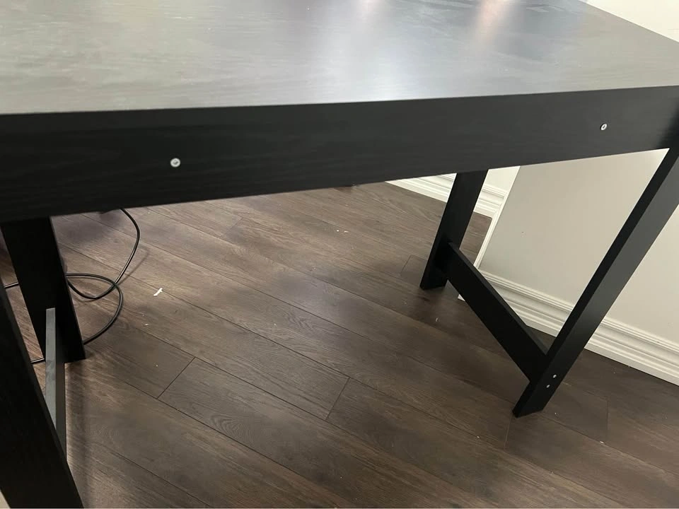 A Black Writing Desk with Drawer - photo 3