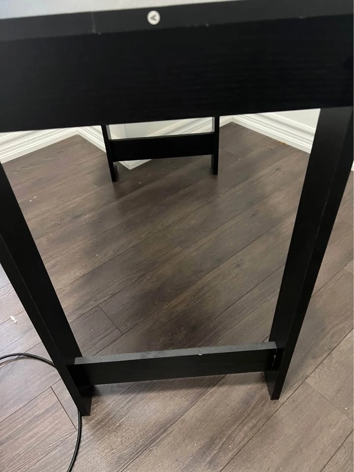 A Black Writing Desk with Drawer - photo 4
