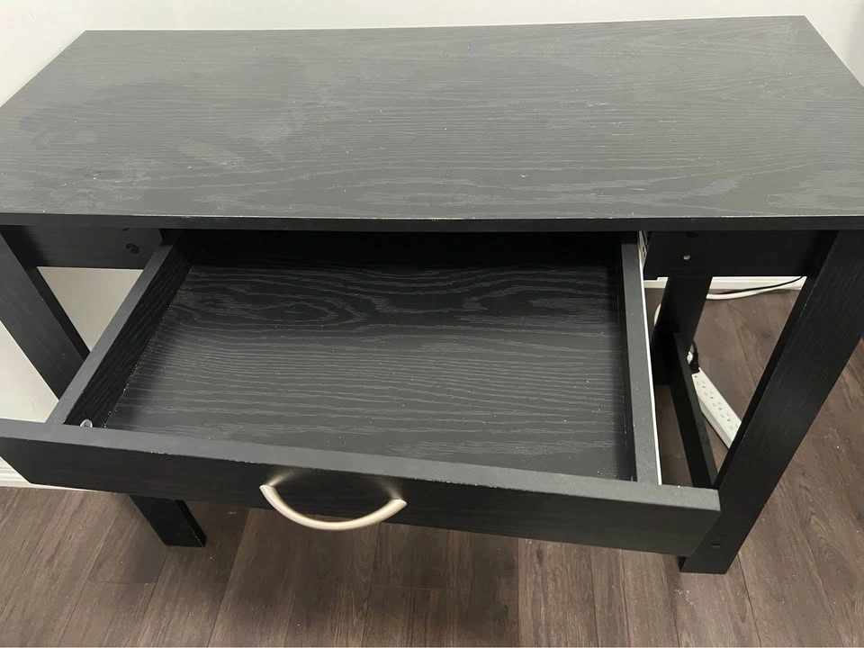 A Black Writing Desk with Drawer - photo 5