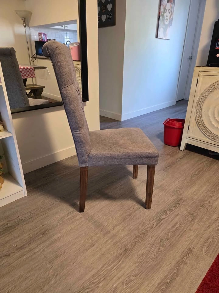 6 Fabric Kitchen Chairs - photo 2