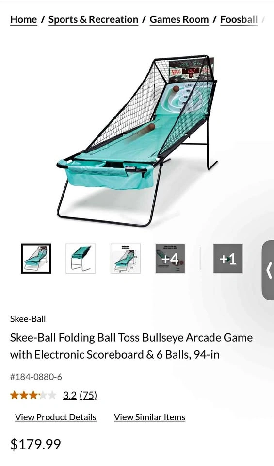 Brand New Skeeball Table