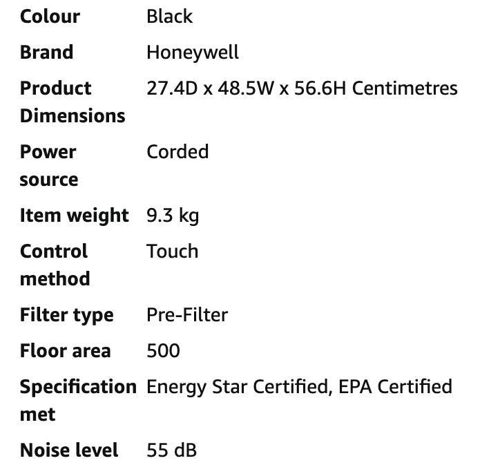 Honeywell HEPA Air Purifier with Air Quality Indicator - photo 3