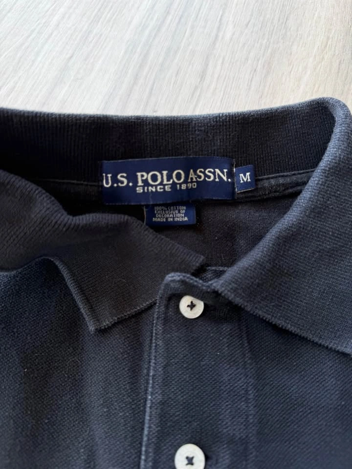 U.S. Polo Assn. Men’s Black Polo Shirt - Size Medium - photo 3