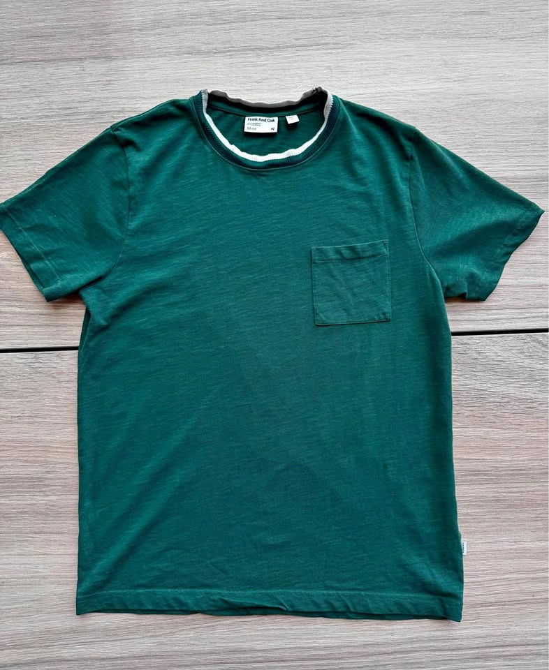 Frank And Oak Men’s Slim Fit Organic Cotton Pocket T-Shirt M