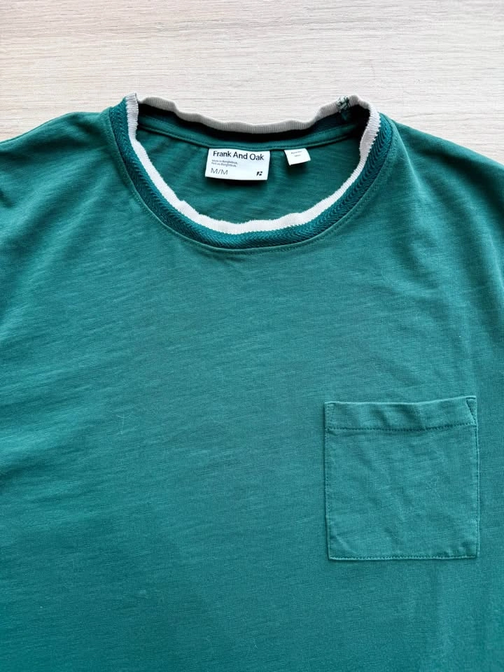 Frank And Oak Men’s Slim Fit Organic Cotton Pocket T-Shirt M - photo 3