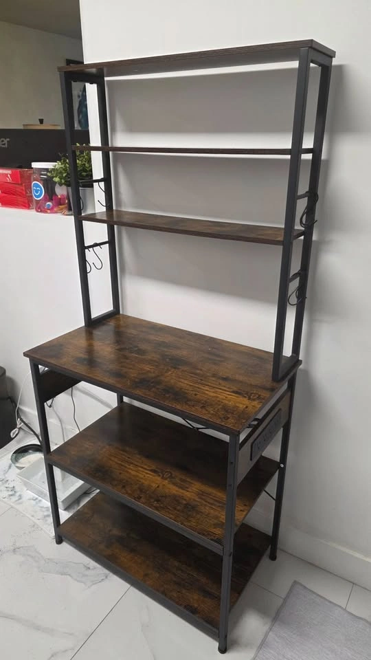 Shintenchi Rustic Industrial Baker’s Rack - photo 3