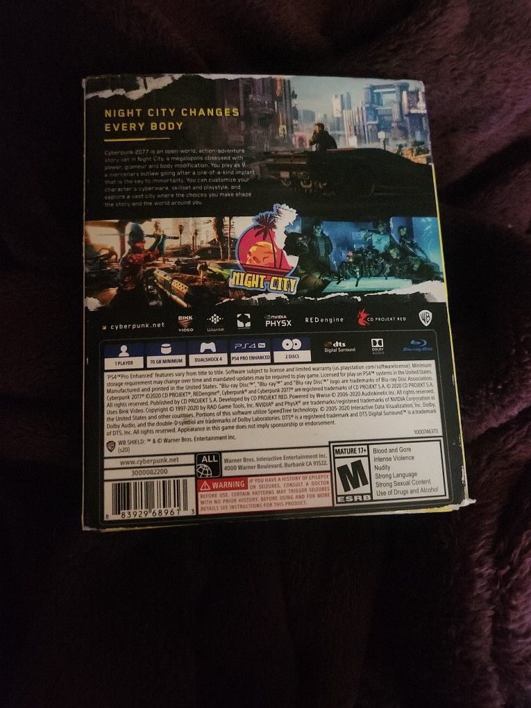 Cyberpunk 2077 Playstation 4 With Inserts - photo 3