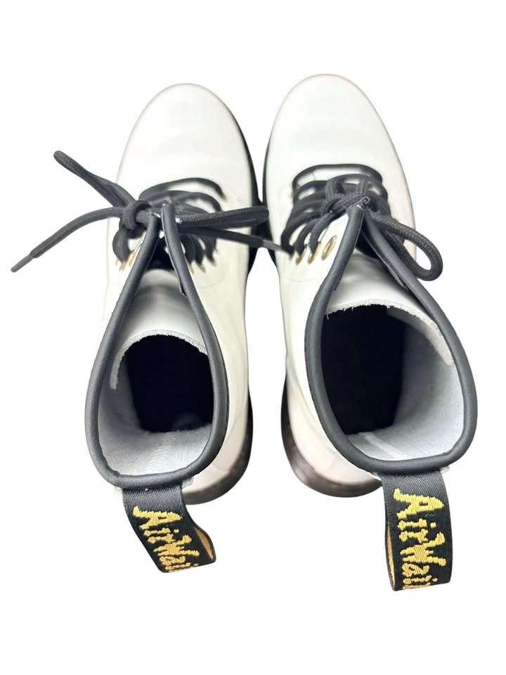 Dr. Martens White Zavala Leather Boots Women's Size 7 - photo 5
