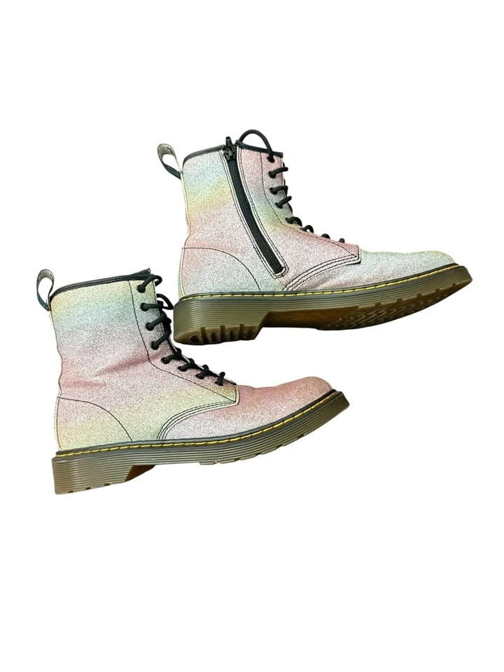 Dr. Martens 1460 Glitter Rainbow Combat Boots - photo 2