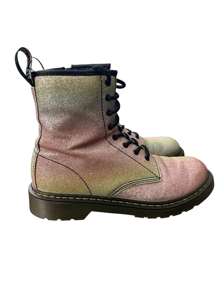 Dr. Martens 1460 Glitter Rainbow Combat Boots - photo 4
