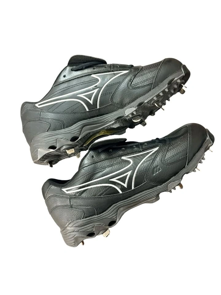 Mizuno 9-Spike Classic G4 Low Metal Baseball Cleats, Black - photo 2