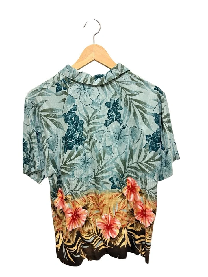 Vintage Teddi Petite Women's Floral Short Sleeve Camp Shirt - photo 5