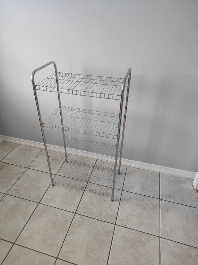 Chrome 4-Tier Wire Shelving Unit - photo 2