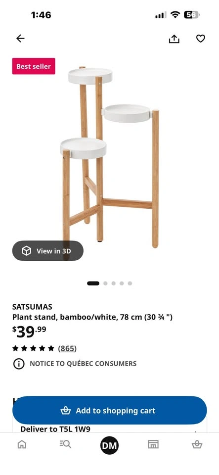 IKEA plant stand - photo 2