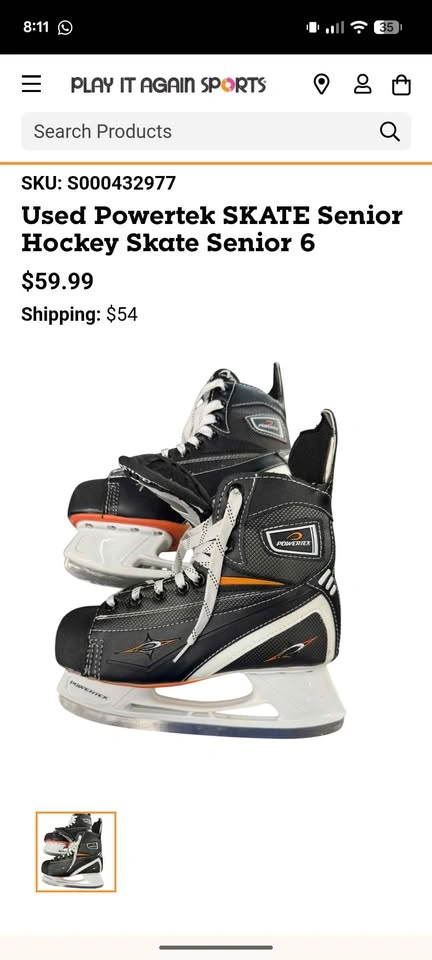 Hockey Skates Size 6 - photo 3