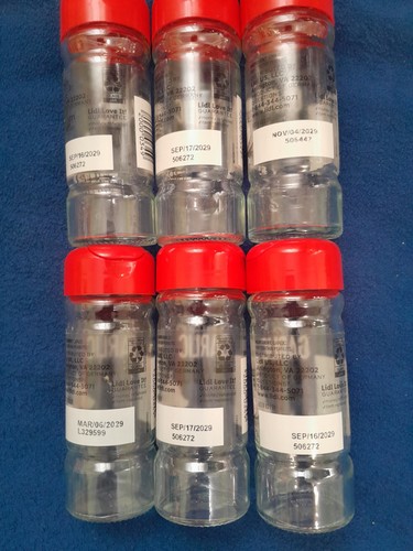 GARLIC POWDER 6 Glass Shaker Bottles EMPTY - photo 2