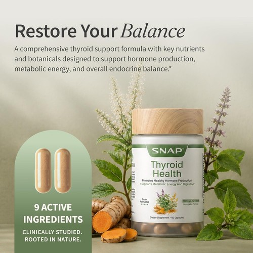 Thyroid Support Energy Weight Management 60 Capsules - photo 2