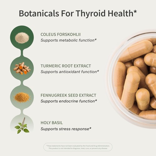 Thyroid Support Energy Weight Management 60 Capsules - photo 3