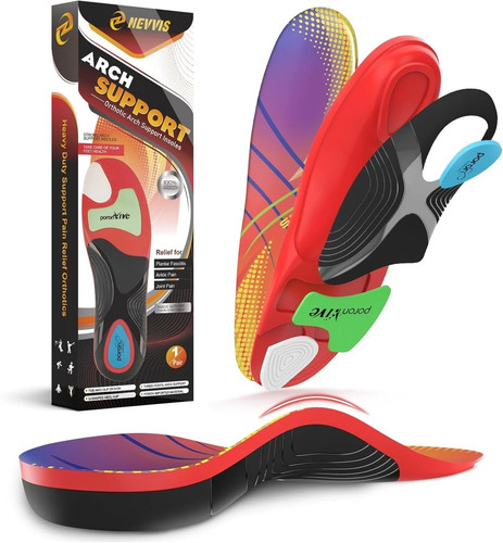 Plantar Fasciitis High Arch Support Insoles for Men & Women