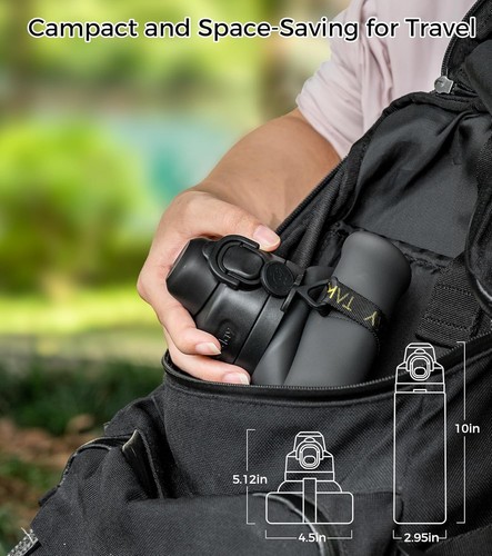 Collapsible Water Bottles 21oz (600mL) Foldable Silicone - photo 5