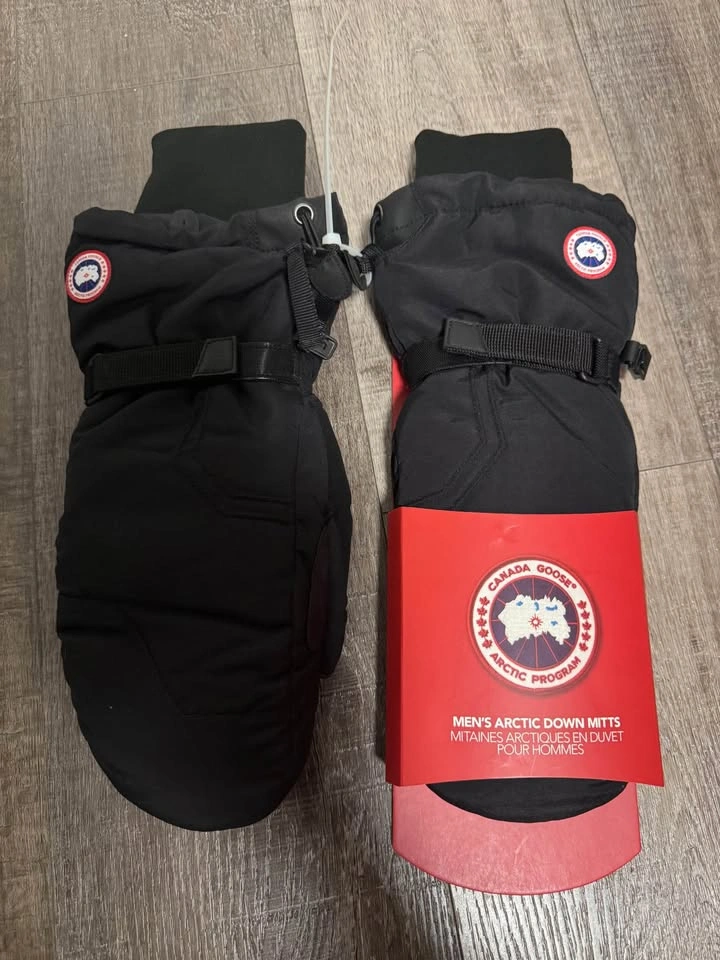 Men CANADA GOOSE Arctic Down Mitt 5158M Black LARGE Winter Glove - photo 2