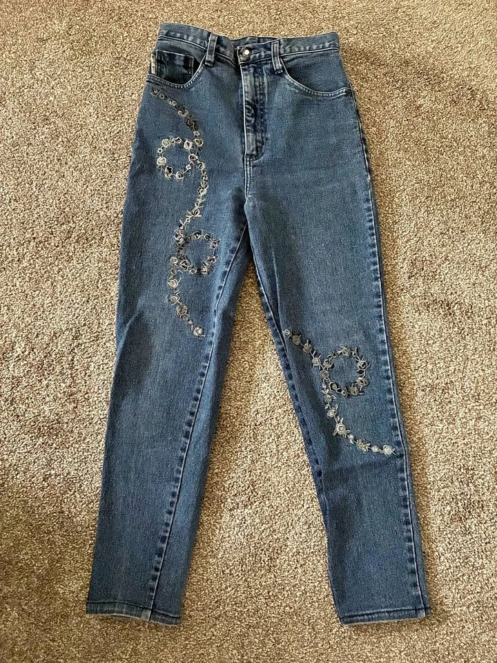 Blue Boy Embroidered Jeans