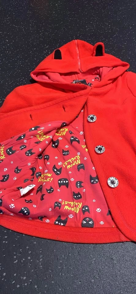 Unique custom made Fleece Cat Ear Hoodie - photo 5