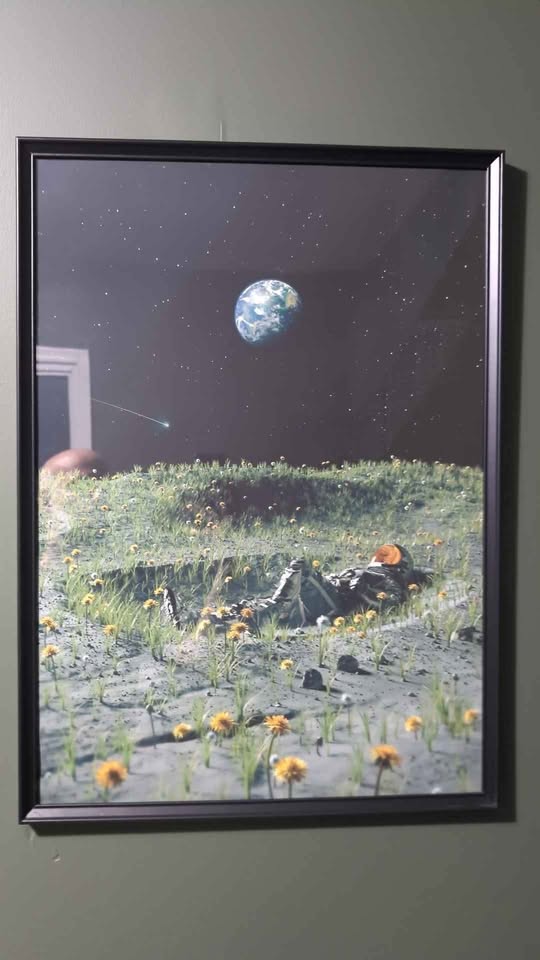 Set of 3 Astronaut prints in black frames - 19" x 27" - photo 2