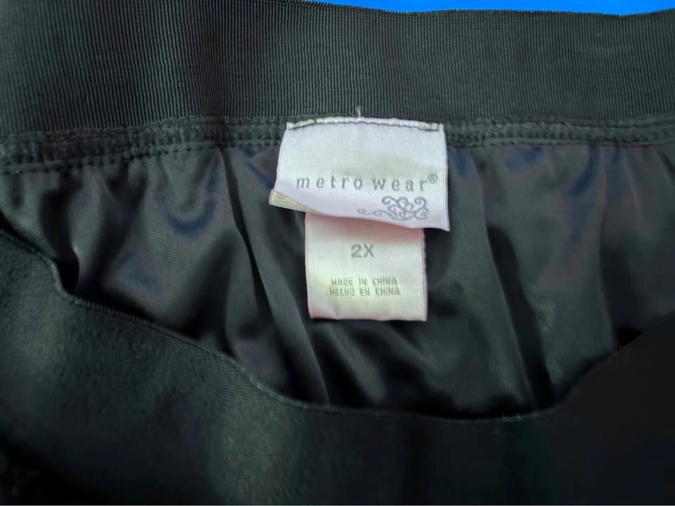 Metro Wear Black Elastic Waist Skirt 2X - photo 2