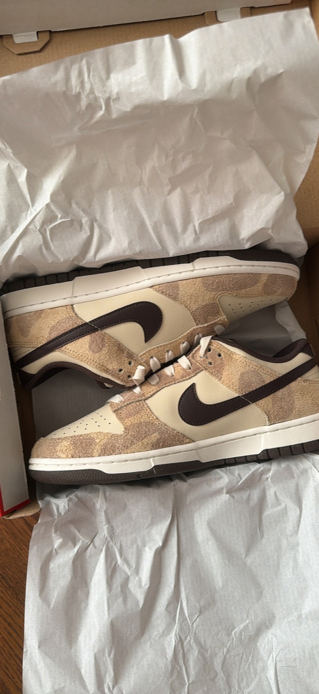 dunk low cheetah size9