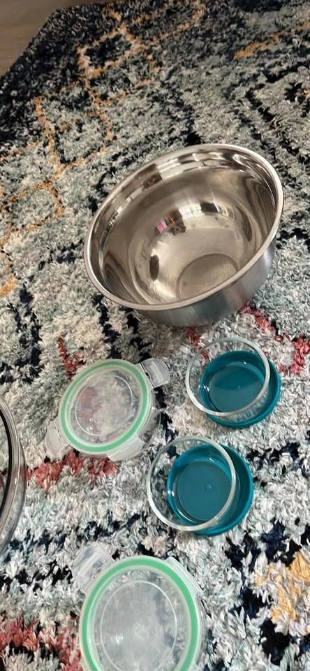 Pyrex Glass Mixing Bowl and Storage Set - photo 2