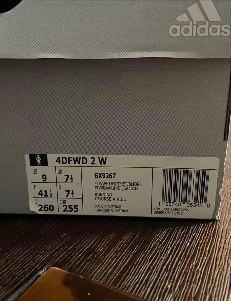 Adidas 4DFWD 2 Women's Running Shoes Size 9 - photo 2