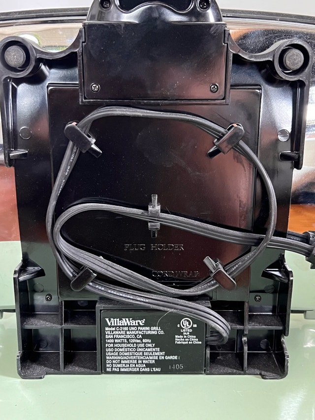 VillaWare Uno ProPress Panini Grill - photo 3
