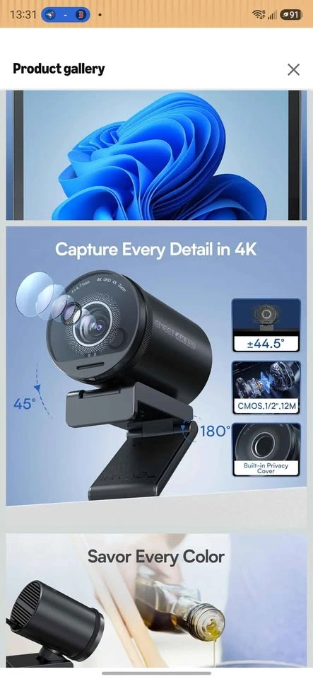 EMEET SmartCam S800 4K UHD Webcam - photo 2