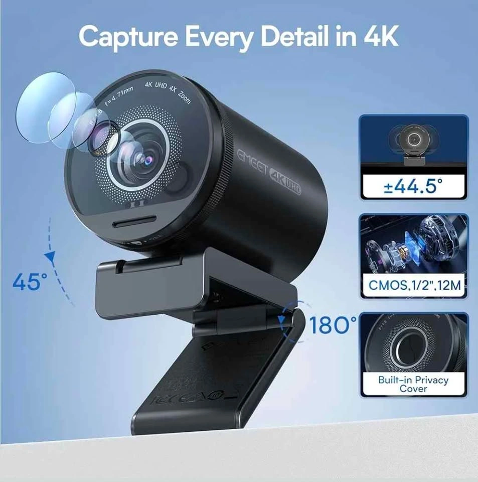 EMEET SmartCam S800 4K UHD Webcam - photo 3