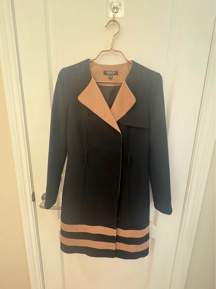 PRICH Two-Tone Long Coat Size XS