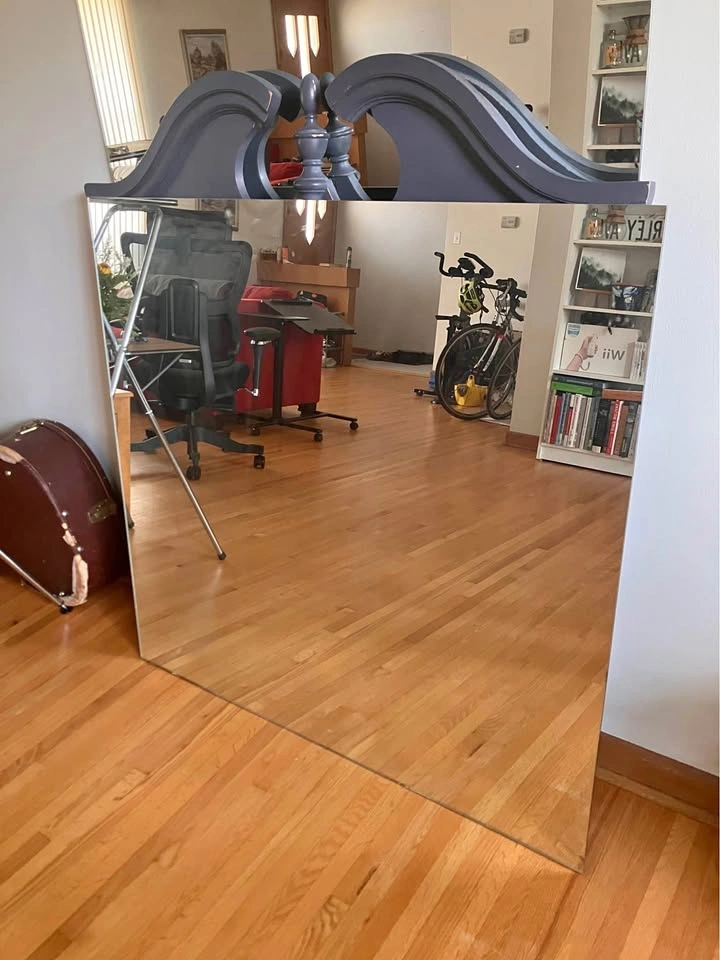 Large Frameless Mirror