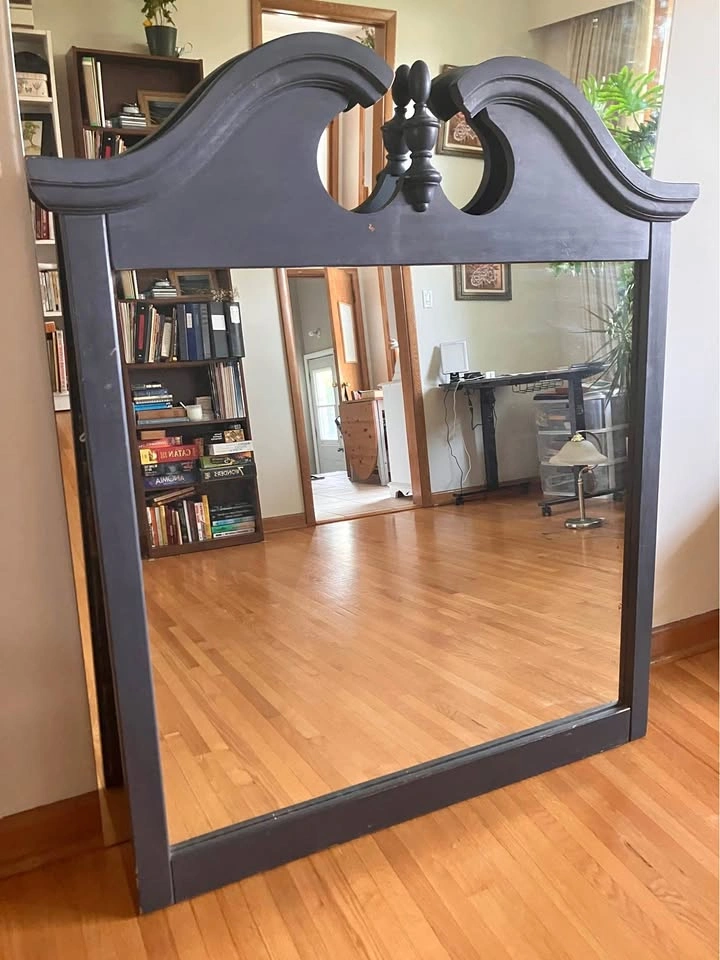 Large framed mirror